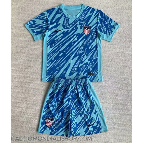 Maglie da calcio Stati Uniti Portiere Seconda Maglia Bambino Copa America 2024 Manica Corta (+ Pantaloni corti)